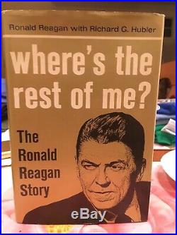 Where's the Rest of Me Ronald Reagan Signed/Inscribed Autograph 7/27/65
