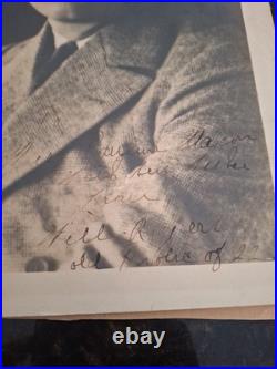 Will Rogers JSA Coa Signed Antique 8x10 Photo Autograph Inscribed Will Rogers JSA Coa Signed Antique 8x10 Photo Autograph Inscribed