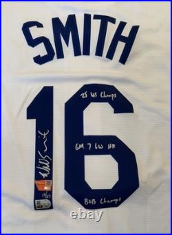 Will Smith Dodgers Signed Autograph Multi Inscribed 2025 World Series LE Jersey