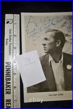 William Goyen Signed Inscribed Photo 5 x 7 Original Autograph