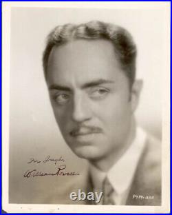 William Powell Autographed Inscribed Photograph