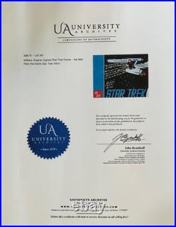 William Shatner Signed Inscribed Star Trek Poster Pens Entire Introduction PSA