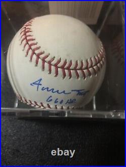 Willie Mays Autographed Inscribed Baseball 660 HR Say Hey Auto Signed