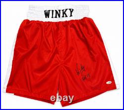 Winky Wright autographed signed inscribed Boxing Trunks JSA WBO IBF