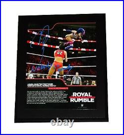 Wwe Asuka Hand Signed Inscribed Royal Rumble Autographed Plaque With Proof & Coa