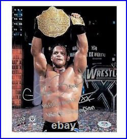 Wwe Chris Benoit Signed 8x10 Photo File Photo Inscribed With Psa Coa Wm20 Rare