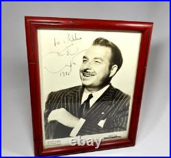 Xavier Cugat Rumba King Inscribed Autograph Signed Vintage 1946 B&W Photograph