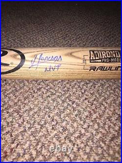 Yoan Moncada Autograph Rawlings Baseball Bat Inscribed MVP Chicago White Sox