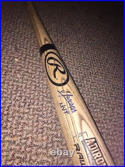 Yoan Moncada Autograph Rawlings Baseball Bat Inscribed MVP Chicago White Sox