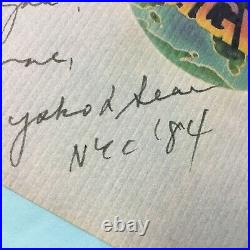 Yoko Ono Lennon & Sean Lennon Autographed & Inscribed Imagine Card Pc879