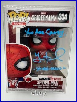 Yuri Lowenthal Signed Autographed Inscribed Spiderman Funko
