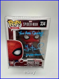 Yuri Lowenthal Signed Autographed Inscribed Spiderman Funko