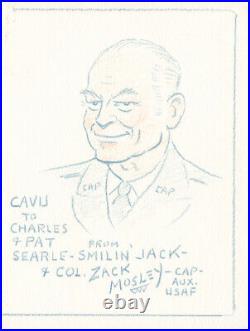 Zack Mosley Inscribed Self-caricature Signed